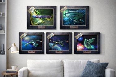 Star Trek ChromArt Chromium Prints Lot of 5 1994 Collector’s Edition w/ CO