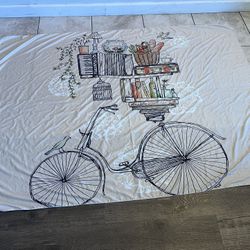 Large Bicycle Tapestry. Used. Good Condition 