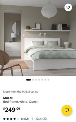 IKEA Malm Queen Side Bed Frame