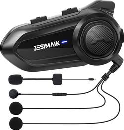 Brand new in box JESIMAIK Motorcycle Bluetooth Headset,2 Way Helmet Intercom Communication System, CVC8.0 Noise Cancellation Motorcycle Intercom with 