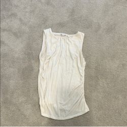 Elegant Cream Sleeveless Top