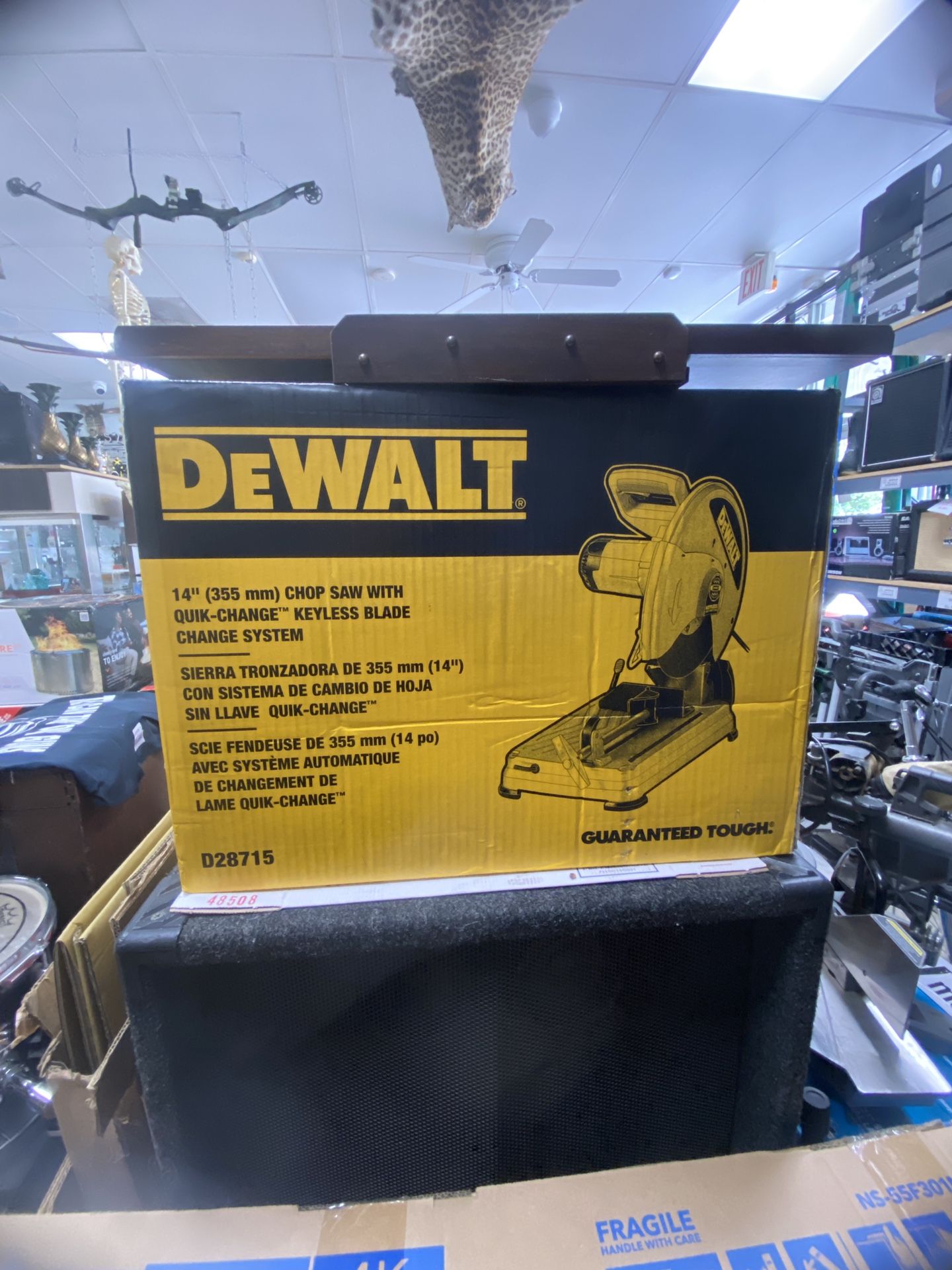$180 - Brand New DEWALT Quick-Change 14-Inch Chop Saw