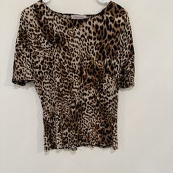 Philosophy Leopard Print Blouse 