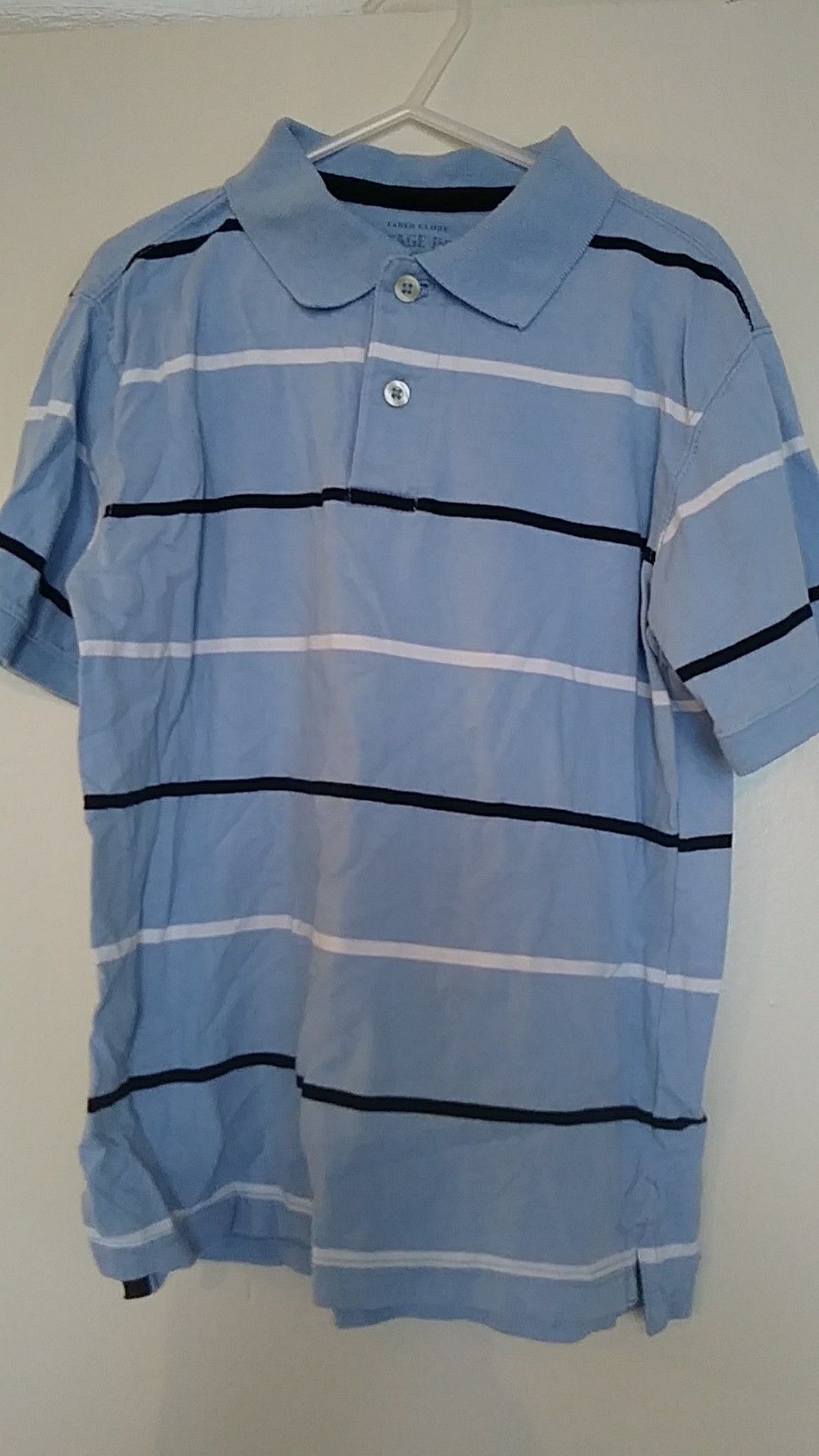 Boys fit size 6-7 short sleeve 3 button shirt