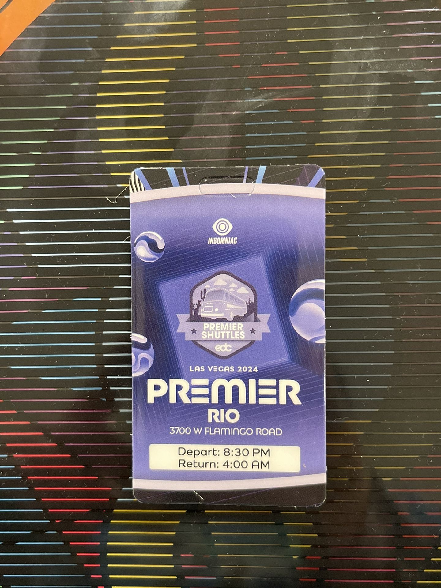 Premier EDC Shuttle Pass RIO pick Up