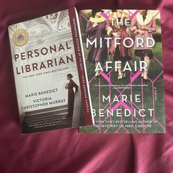 The Mitford Affair by Marie Benedict (HC, Like New, 2023) +  The Personal Librarian PB