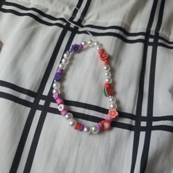 Purple And Red Phone Charm 