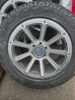 (4) Vision Tire Rims with original caps