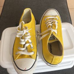 Yellow Low Cut Converse