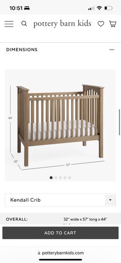 Pottery Barn Kendall White Crib Currently 499 at Pottery Barn