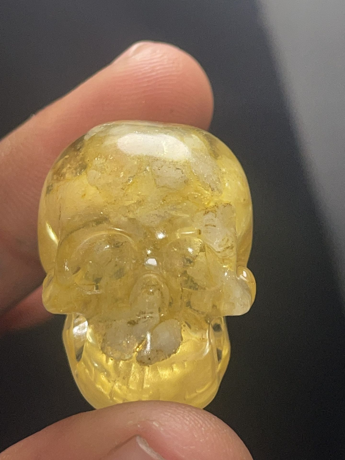 Citrine Skull
