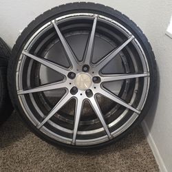 20” Verde Matrix D111 Wheels 20x10 ET37 + 255/35R20 Tires + Spacers