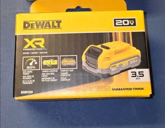 Dewalt 20V MAX XR POWER STACK Lithium-Ion 3.5 Ah Battery Brand New Price is Firm. Meet up Burien Only Yes Available