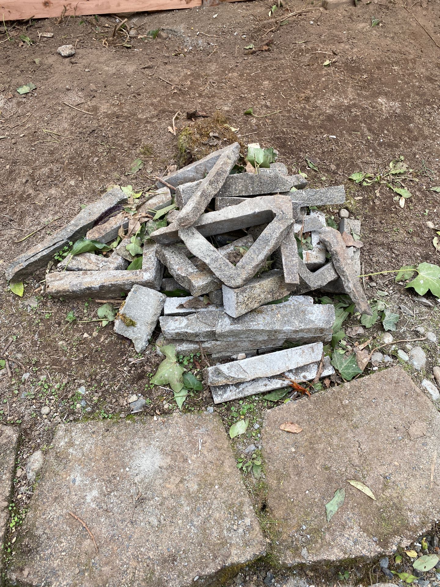 Free stone-leftover from building fireplace