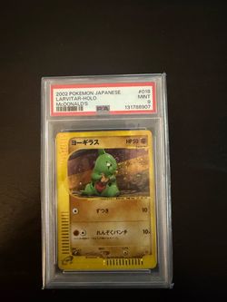 2002 Japanese McDonald's Larvitar Holo PSA 9 Mint