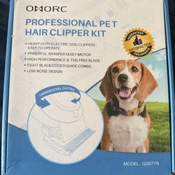 Professional Pet Hair Clipper Kit