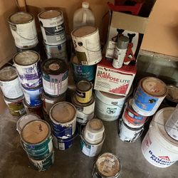 Assorted fresh paint after remodel