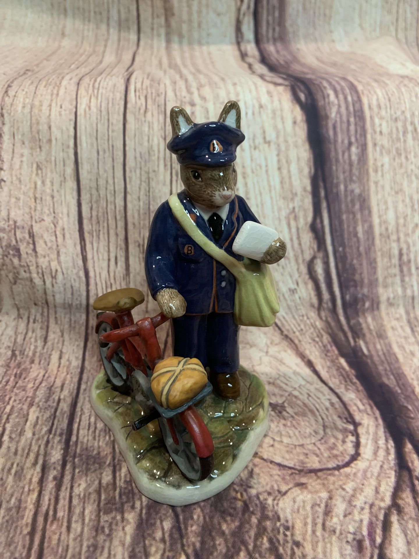 Royal Doulton Bunnykins Professions Collection Postman Bicycle DB(contact info removed)