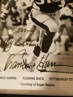 Franko Harris Autograph