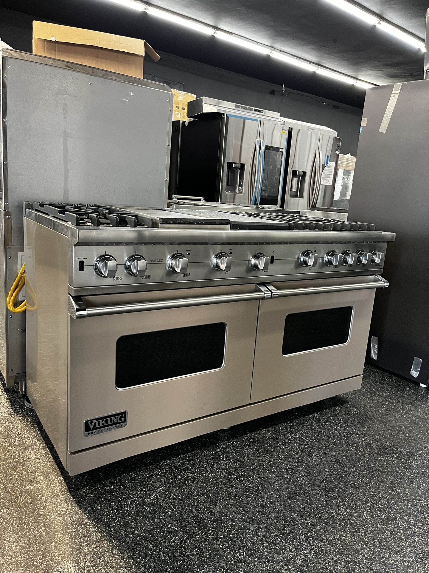 Viking Professional 60” Wide All Gas Range Double Oven