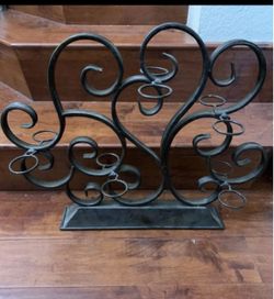 Uttermost Nolia 20446 Metal Scroll Tabletop Candle Holder Candelabra 20”