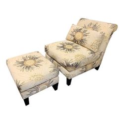 Sunflower Chair and Ottoman