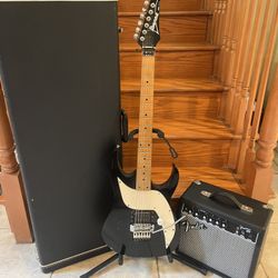 Ibanez RG Guitar (Floyd Rose) W/ Hardshell Case, Fender Amp 
