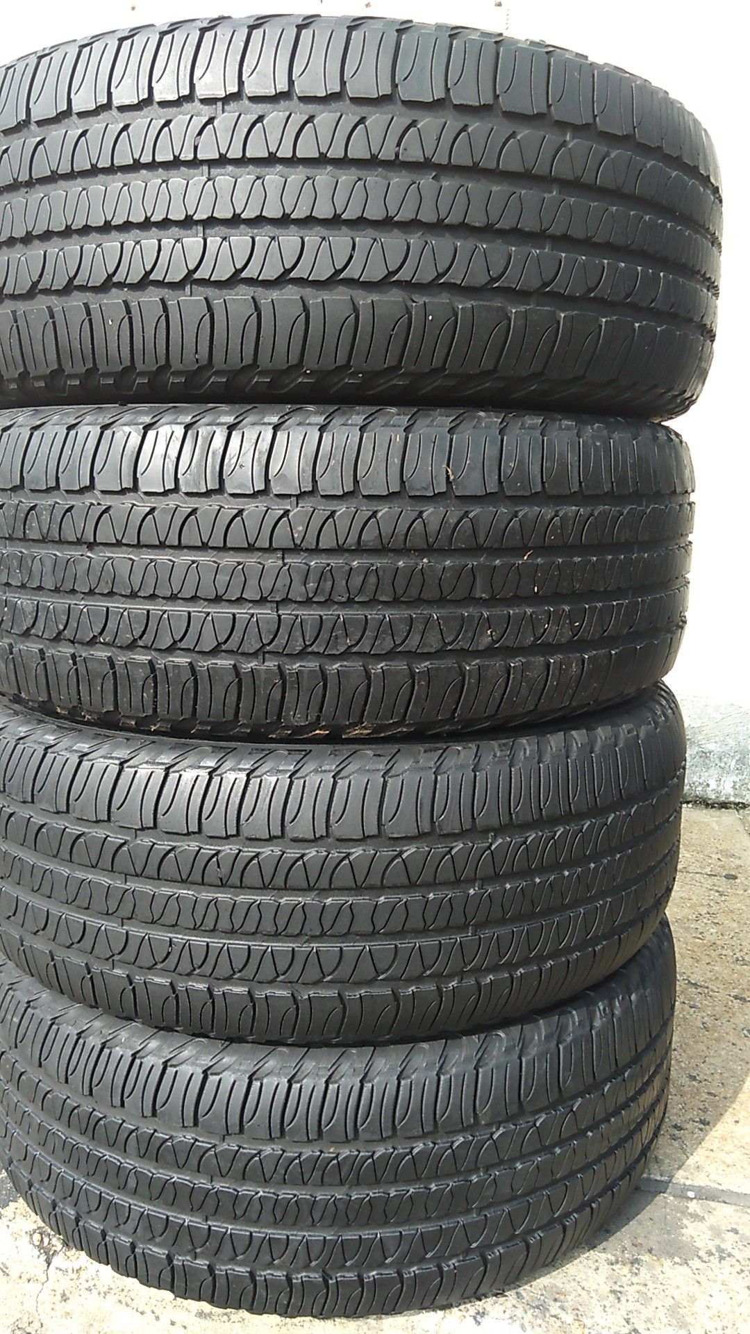 Four matching Goodyear tires for sale 245/65/17