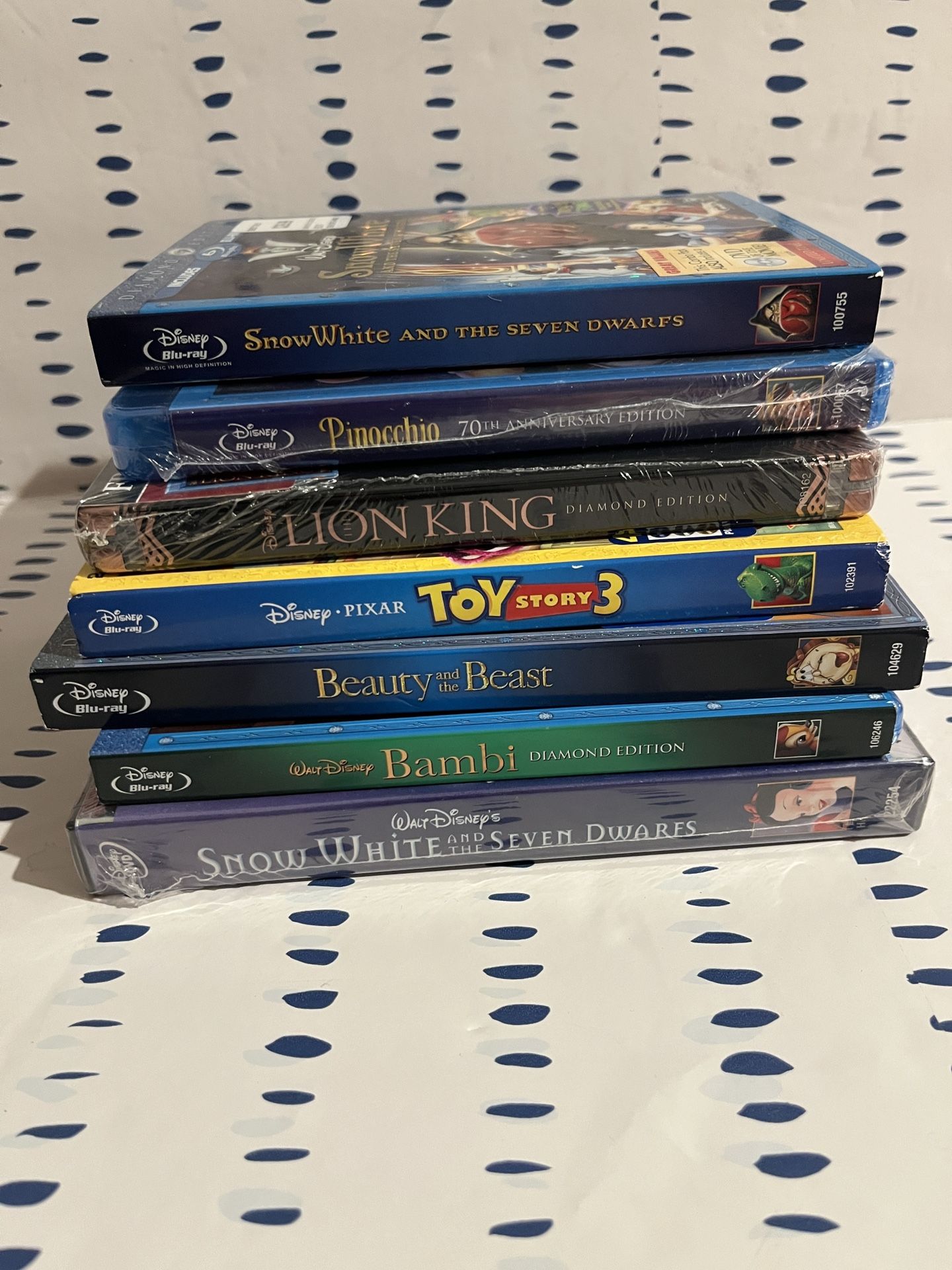 Disney Seven DVD/ Blu-Ray Disc Lot-Brand New