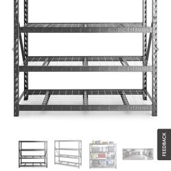 4-Tier Welded Steel Garage Storage Shelving Unit (77 in. W x 72 in. H x 24 in. D) TWO (2)
