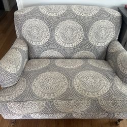 Gray Patterned Armchair/couch