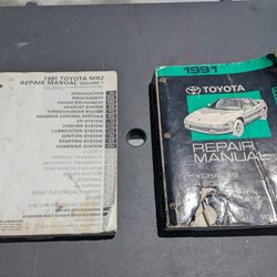 1991 OEM Toyota MR2 Factory Service Manual Books
