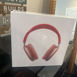 Red airpod maxes