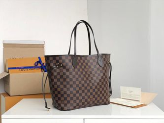 tas tote-bag Louis Vuitton Neverfull Damier Ebene Mm Tote Bag