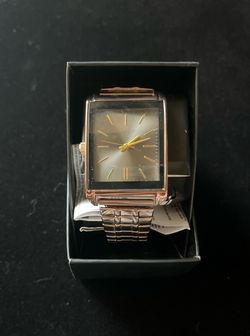 FMD Men's Gold-Tone Square Dress Watch (Working Battery!)