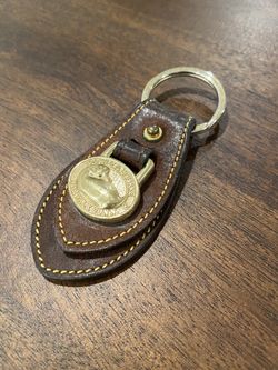 Vintage Dooney & Bourke leather key chain