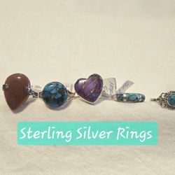 Sterling Silver Unique Rings