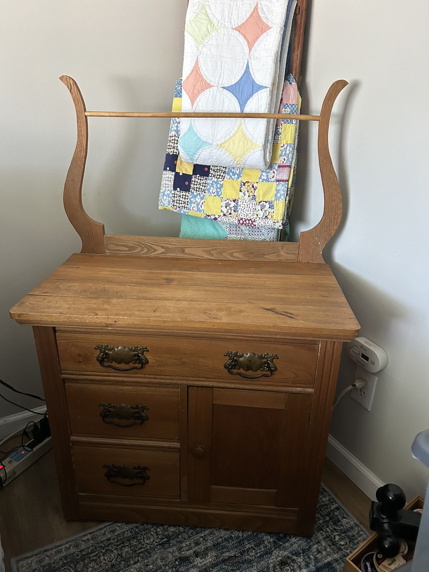 Antique Victorian Dry Wash Cabinet