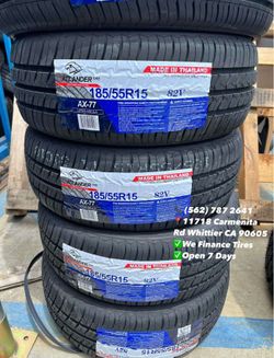 185/55R15 Atlander Set of Tires Installed and Balanced Set de Llantas Nuevas Instaladas y Balanceadas