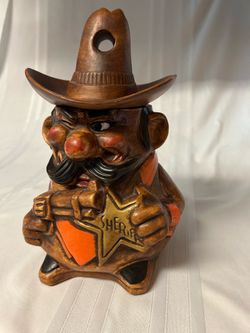 Winking Sheriff Cookie Jar