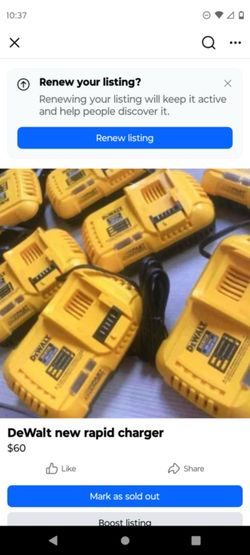 Dewalt new rapid Charger 8ah $70 each one