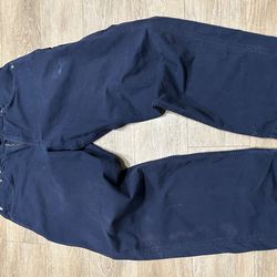 Dark Blue Carhartt Carpenter Pants 34x32