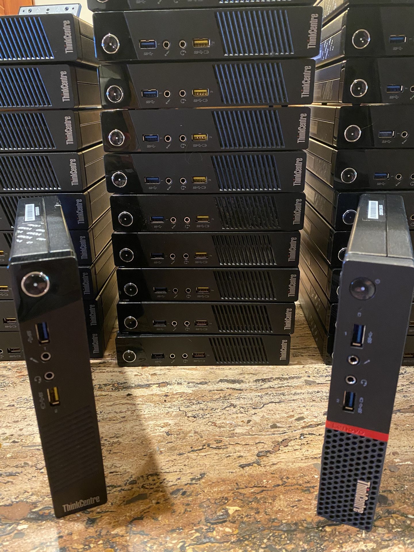 Huge Computer Lot – 50 Lenovo PCs + 140 Monitors + Accessories
