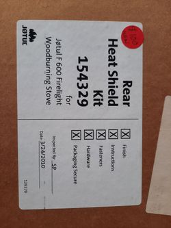 Brand new hear shield for wood stove