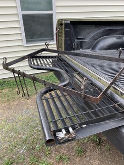 Antique Hanging Pot Rack very old not reproduction
