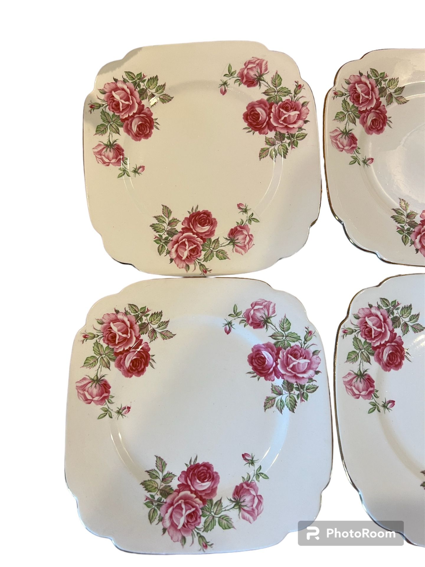 Clarence Bone China Desert Plates Set Of 6