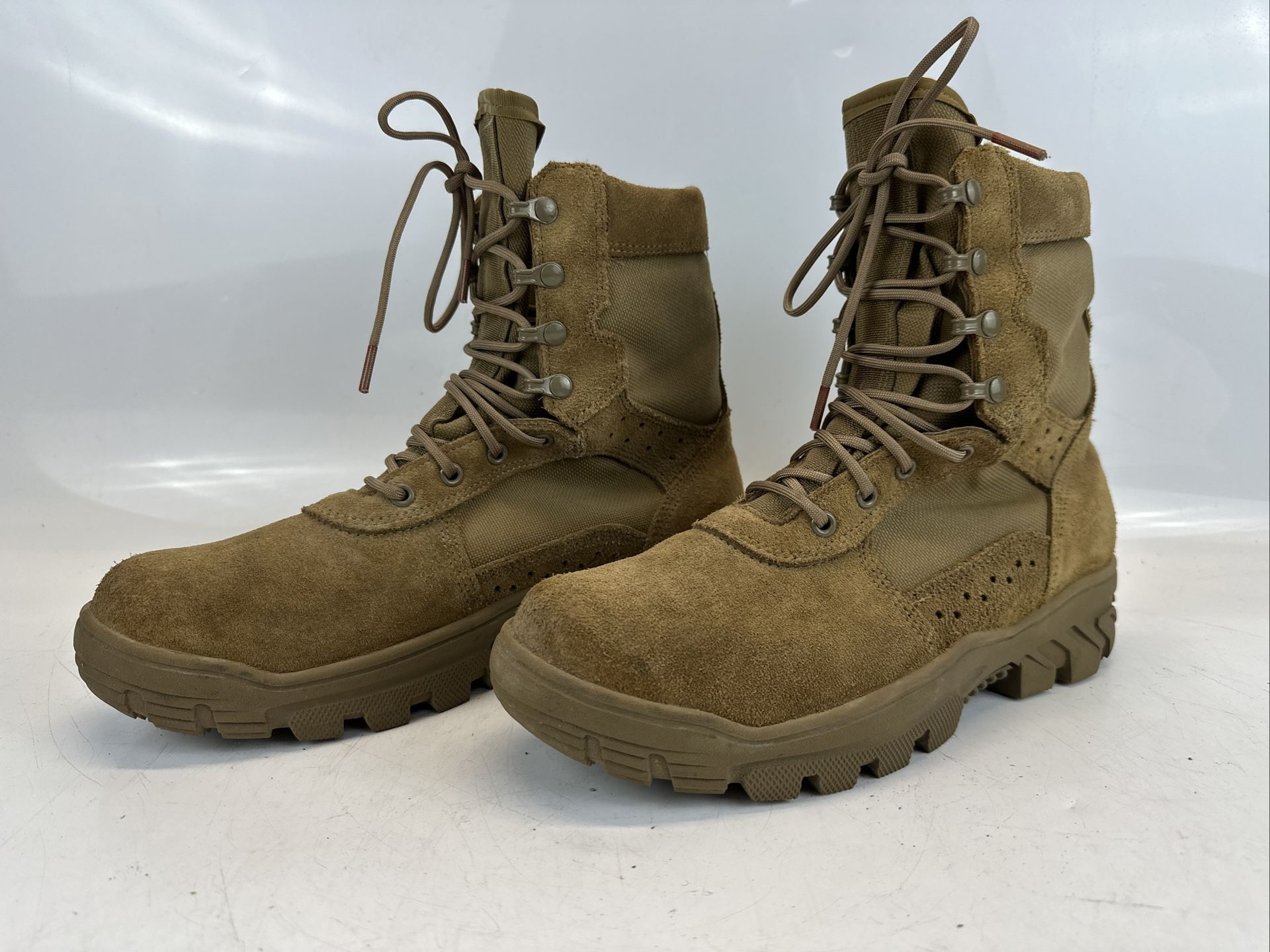 Thorogood Tatical Military Boots Sz 10 Wide Coyote Brown Steel Toe Mens AR-670-1