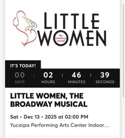 Little Women Tickets (three Tickets)