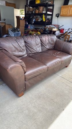 FREE brown leather couch