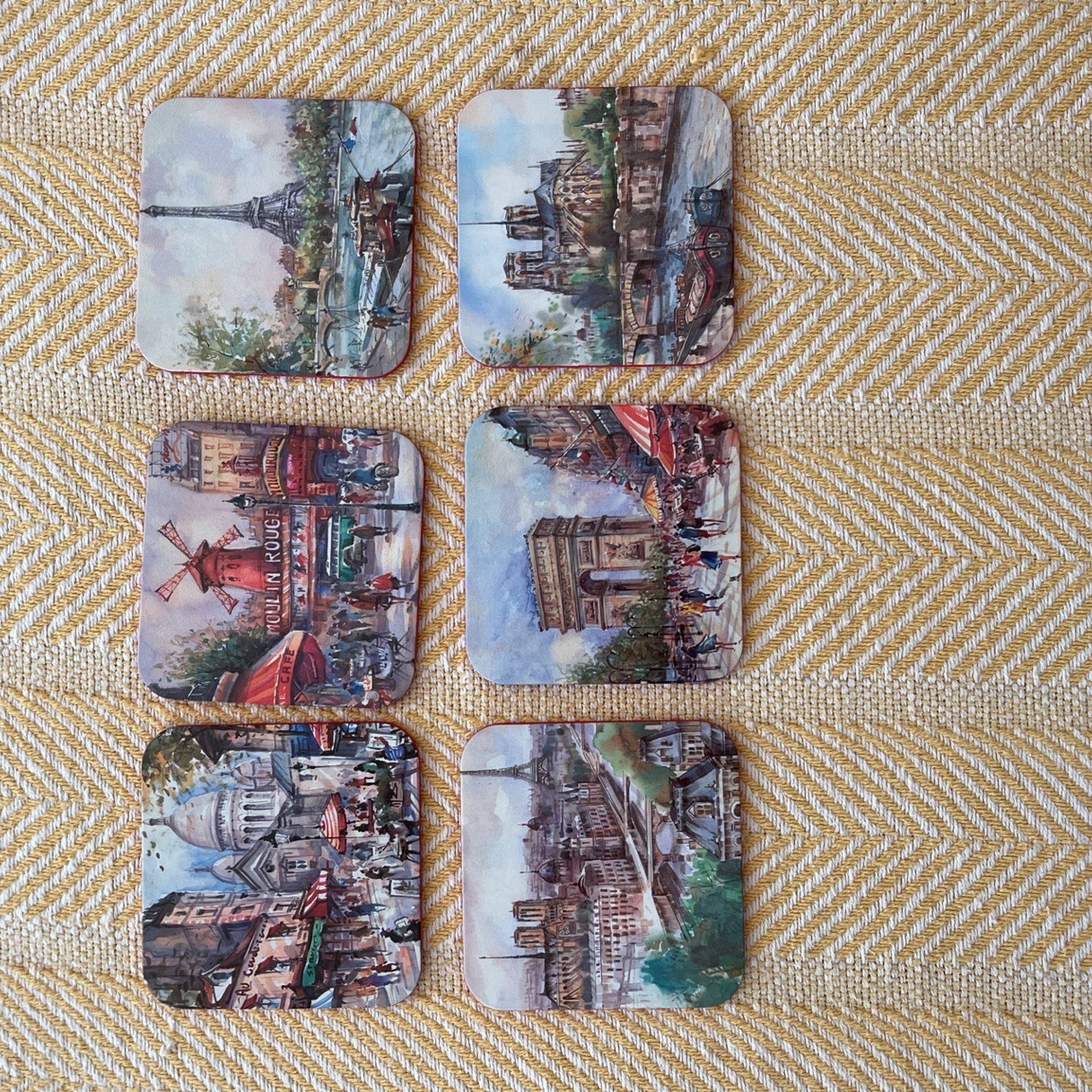 New, Paris-France 🇫🇷 6 Coasters